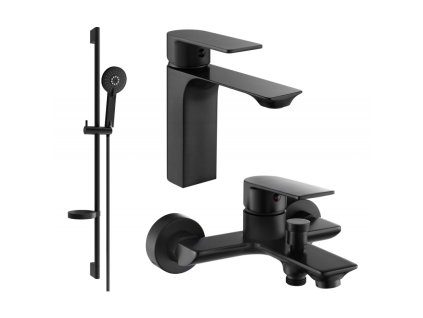 Kúpeľňová súprava Mexen Alexa DS40, čierna - 71203DS40-70