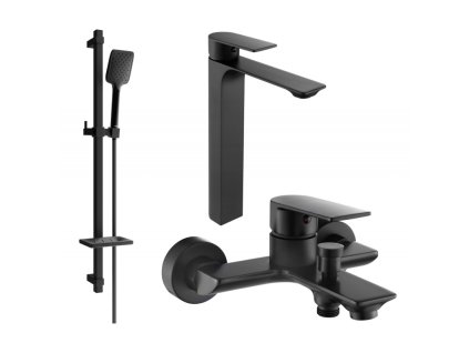 Kúpeľňová súprava Mexen Alexa DQ62, čierna - 71213DQ62-70