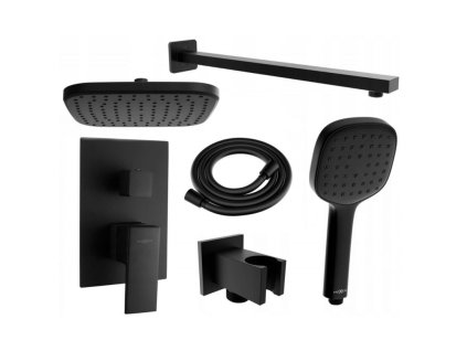 Mexen Uno DR33 sprchový set, čierny - 71435DR33-70