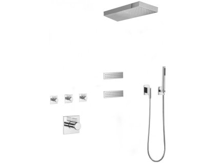 Mexen Fall sprchový set, chróm - 7602-04-00