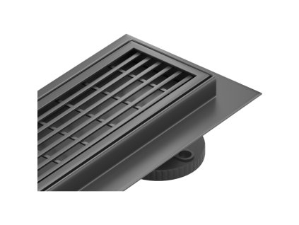 Mexen Flat sprchový žľab, vzor M33, 80 cm, čierny - 1733080-15