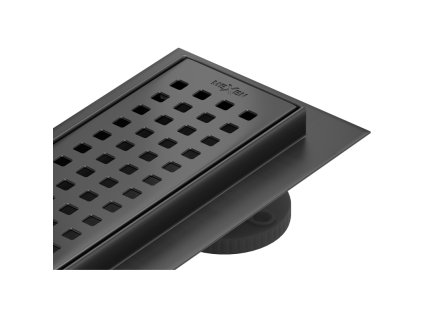 Mexen Flat 360° sprchový žľab, vzor M08, 80 cm, čierny - 1725080-40