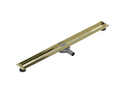 Mexen Flat 360° sprchový žľab bez krytu 80 cm, zlatý - 1540080