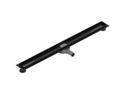 Mexen Flat 360° sprchový žľab bez krytu 90 cm, čierny - 1740090