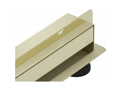 Mexen Flat Wall sprchový žľab do steny 2v1 110 cm, zlatý- 1530110