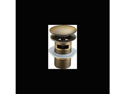 Mexen okrúhla zátka s prepadom, antický bronz - 79920-30