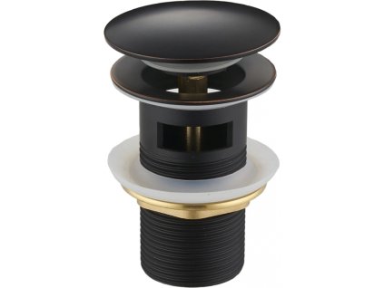 Mexen okrúhla zátka s prepadom, antická čierna - 79920-79