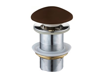 Mexen click plug okrúhly, hnedý keramický matný - 79910-68