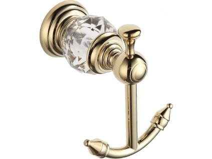 Mexen Estela 2-háčikový držiak na uteráky, zlatý - 7011535-50