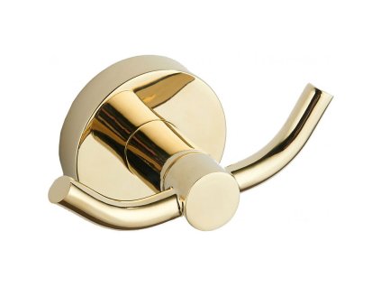 Mexen Remo 2-háčikový držiak na uteráky, zlatý - 70507352-50