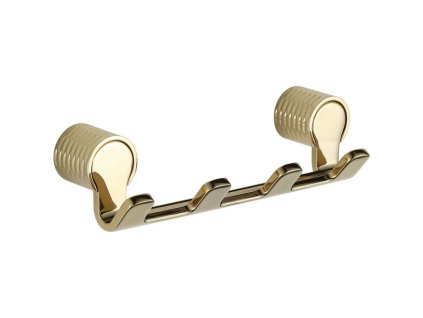 Mexen Base 4-háčikový držiak na uteráky, zlatý - 70882354-50