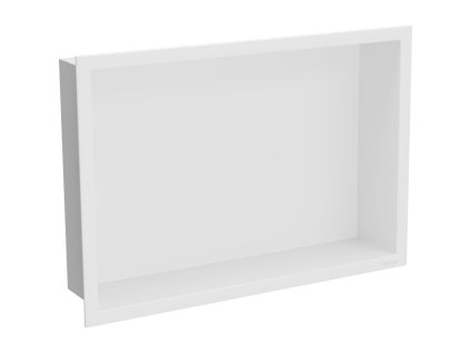 Mexen X-Wall-R zapustená polica s prírubou 45 x 30 cm, biela - 1920453010