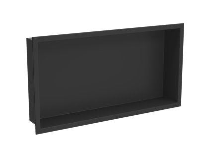 Mexen X-Wall-R zapustená polica s prírubou 60 x 30 cm, čierna - 1970603010