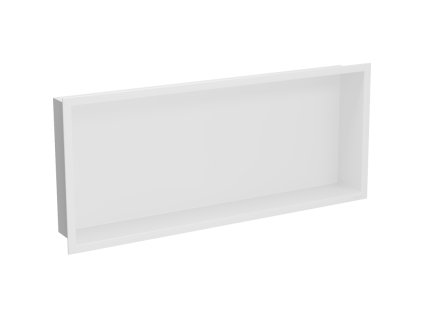 Mexen X-Wall-R zapustená polica s prírubou 75 x 30 cm, biela - 1920753010