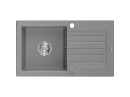 Mexen Pablo drez granitový 1-komorový s odkvapkávačom 752 x 436 mm, šedý - 6510751010-71