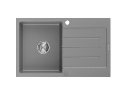Mexen Bruno drez granitový 1-komorový s odkvapkávačom 795 x 495 mm, šedý - 6513791010-71