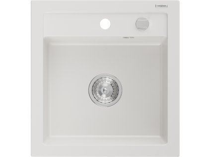 Mexen Vito drez granitový 1-komorový 520 x 490 mm, biely - 6503521000-20