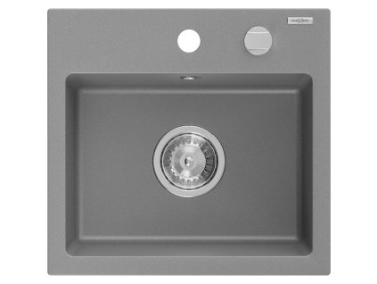 Mexen Milo drez granitový 1-komorový 435 x 410 mm, šedý - 6505441000-71