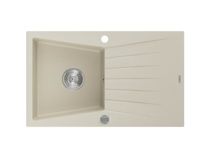 Mexen Cesar drez granitový 1-komorový s odkvapkávačom 775 x 470 mm, béžový - 6514771010-69