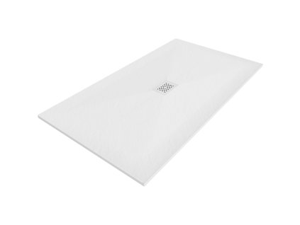 Obdĺžniková sprchová vanička Mexen Hugo SMC 170 x 100 cm, biela, biela fasáda - 42101017-W