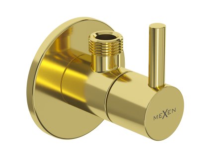 Mexen R2 uhlový ventil pre 1/2 "x3/8" batériu, zlatý - 79972-50