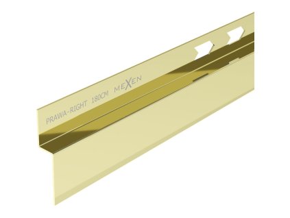 Mexen Line-B lišta 180 cm pravá, zlatá - 185002180R