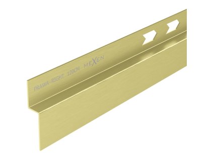Mexen Lišta Line-B 120 cm pravá, zlatá kartáčovaná - 185502120R