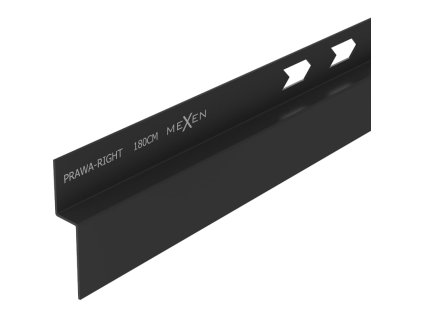 Mexen Line-B zábradlie 180 cm pravé, čierne - 187002180R