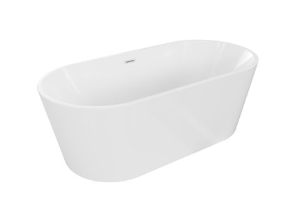 Mexen Luna voľne stojaca vaňa 140 x 75 cm, biela, prepad biely - 52031407500-20