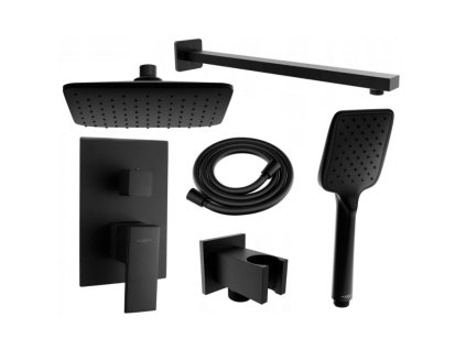 Mexen Uno DR62 podomietková sprchová súprava, čierna - 71435DR62-70