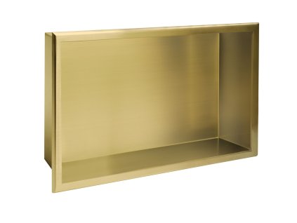 bathroom shelf 30x45 gold brush