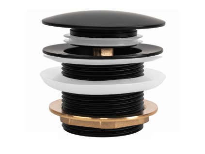 Univerzálny vaňový výpust REA Click-clack Black