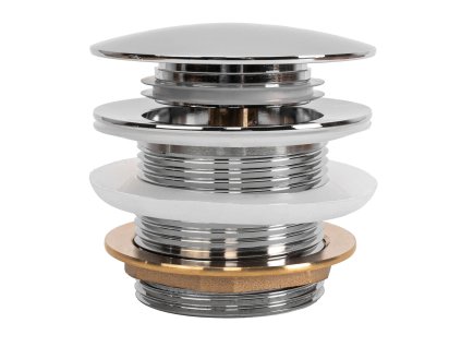 Univerzálny vaňový výpust REA Click-clack Chrome