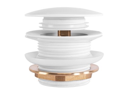 Univerzálny vaňový výpust REA Click-clack White