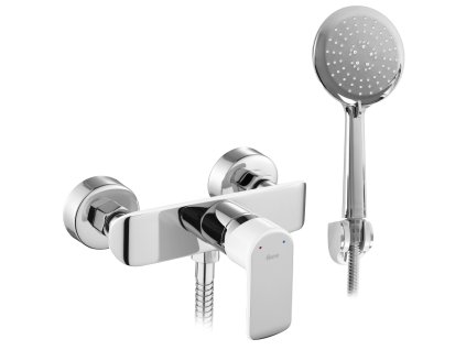 Sprchová batéria REA BLOOM - biela chróm (vrátane ručnej hlavice)