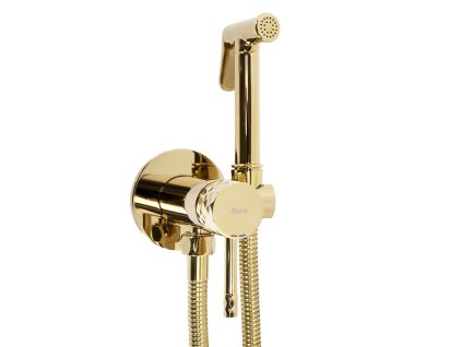 Podomietková bidetová batéria LUNGO LOOP Diamond Gold