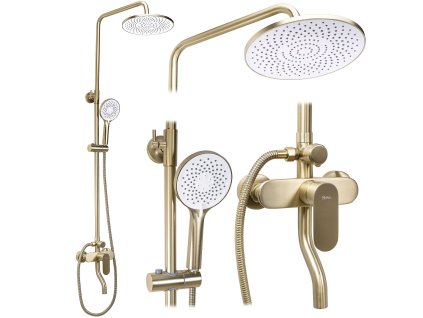Sprchový set REA DROP Brush Gold