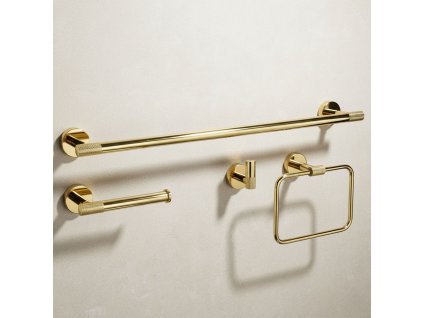 Sada kúpeľňových doplnkov GRID Gold 4 kusy