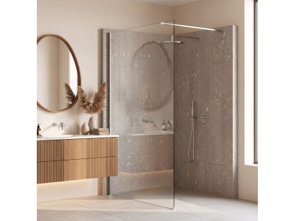 Sprchová zástena Rea Flexi Transparent / Chrome 120