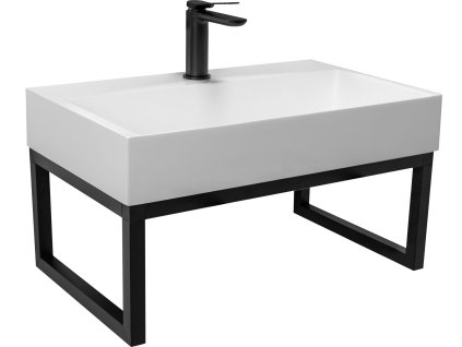 Konglomerátové umývadlo na dosku REA GOYA - 70CM + konzola