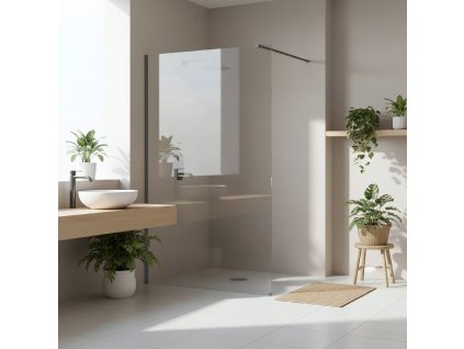 Sprchová zástena Rea Flexi Transparent / Titan 120