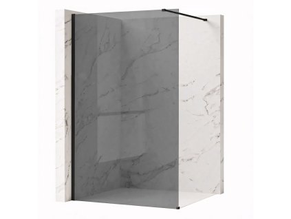 Sprchová zástena Rea Flexi Grey / Black 140