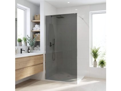 Sprchová zástena Rea Flexi Grey / Chrome 100