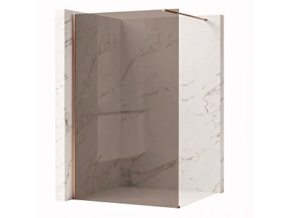 Sprchová zástena Rea Flexi Brown/ Brush Copper 100