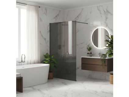 Sprchová zástena Rea Flexi Grey / Titan 140