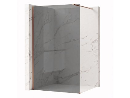 Sprchová zástena Rea Flexi Grey / Brush Copper 120