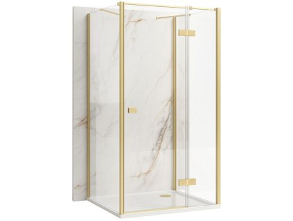 Sprchovací kút Rea Atlas 120x100 Brush Gold