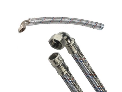 Hadica s kolenom voda 1"x1" 80cm vonk.z vnut.z flexibilná