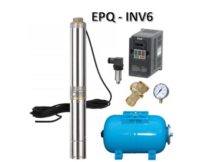 VODAR.INV6 4" QUATRO 3/075 /3x230V/20m EPQ 97l, 90m, 5,3A 4x vodič