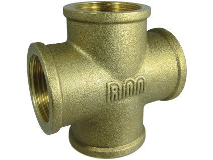 Kríž 1/2" mosadz klasik